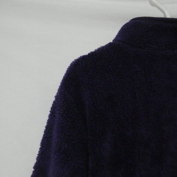 NORTHERN GETAWAY | 17.5 inch pit to pit measured | Purple Fleece 1/4 Zip Teddy - Picture 10 of 15
